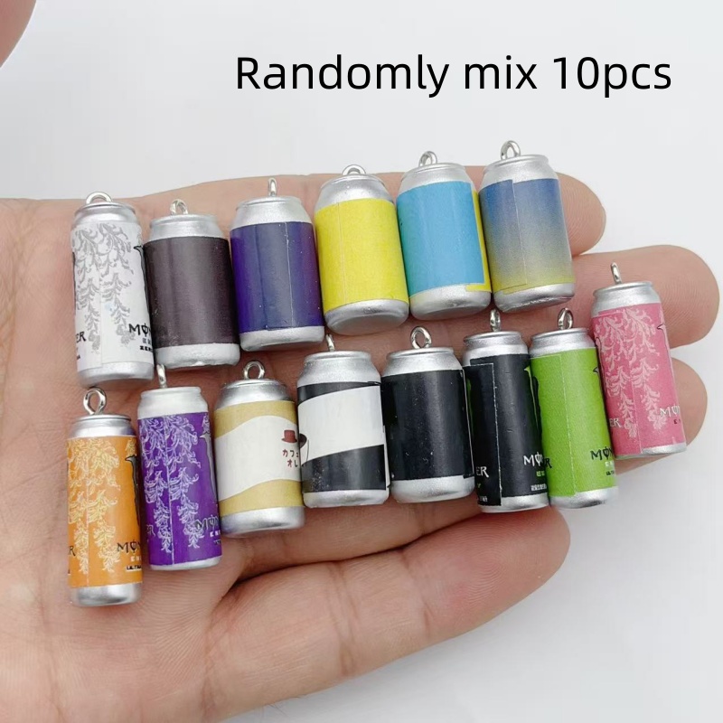 Resin Craft Projects - 10Pcs Mini Simulasi Kaleng Minuman Resin
