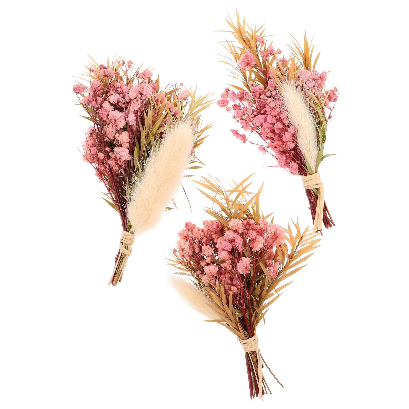 Dried Flower Bulk - 3 Buah Buket Bunga Kering Mini