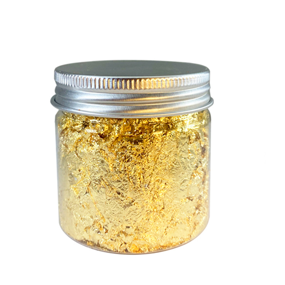 Gold Foil Flakes - Imitasi Mawar Emas Perak Tembaga Foil