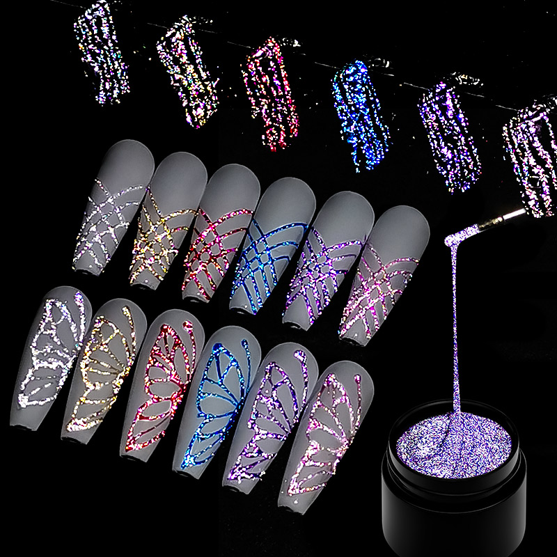 Resin Glitter Pack - 6Pcs/Set Set Cat Kuku Gel Glitter