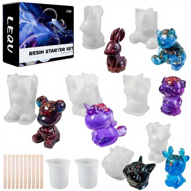 Resin Jewelry Kit - 19pcs Set Cetakan Resin, Cocok untuk