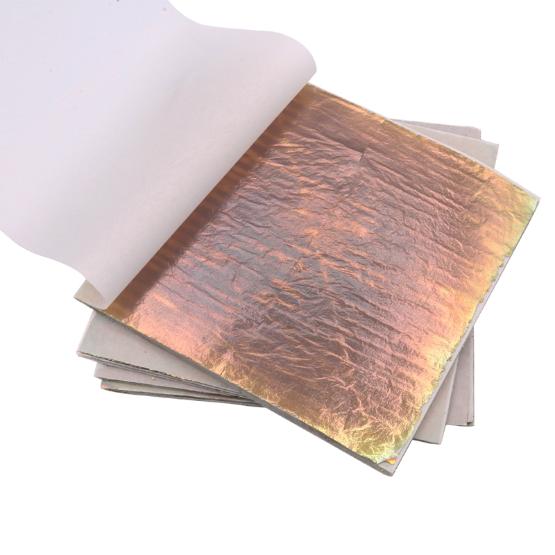 Gold Foil Flakes - 14X14Cm Lembar Daun Emas Imitasi Warna-warni