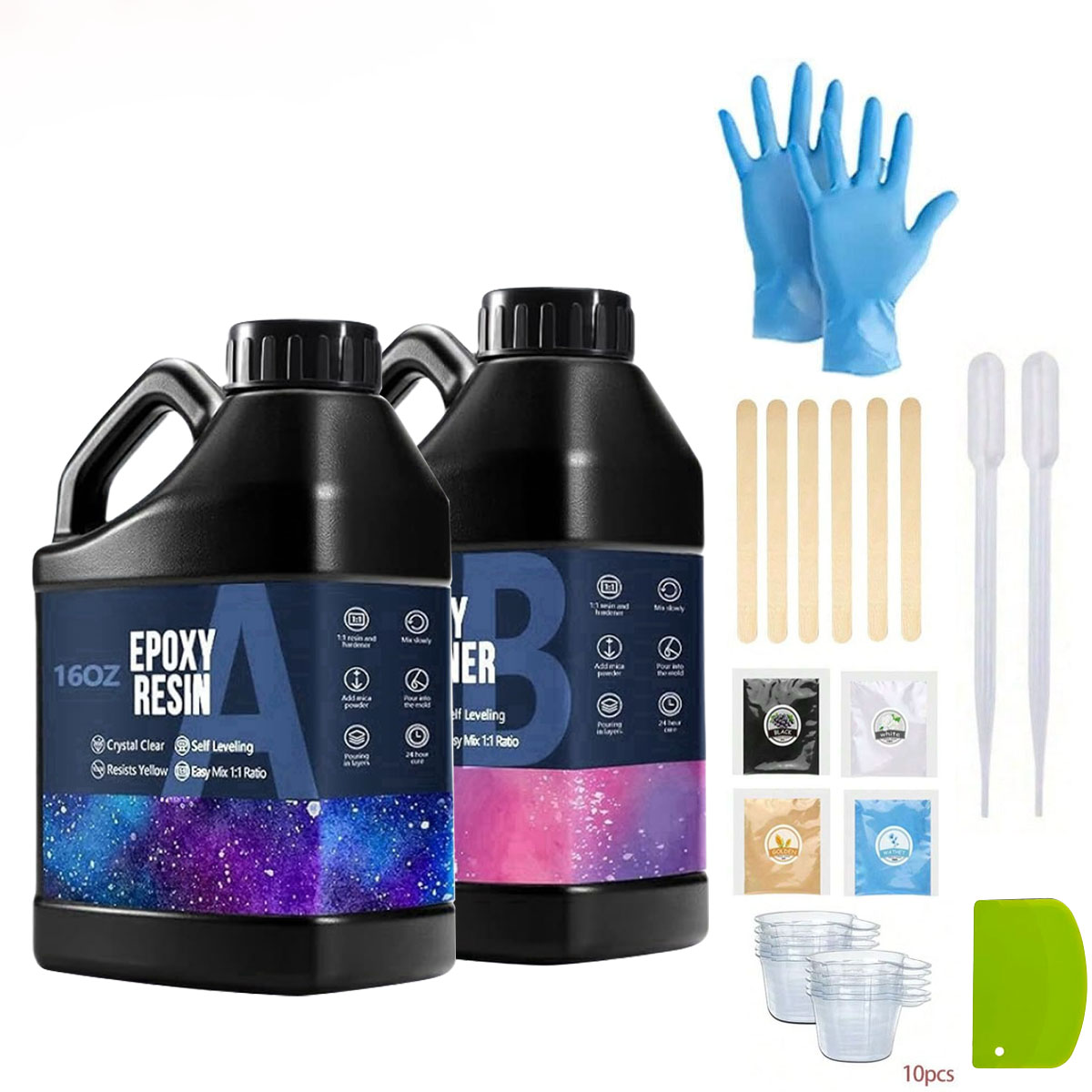 Resin Jewelry Kit - 1000ml Kit Resin Epoksi Kristal Jernih