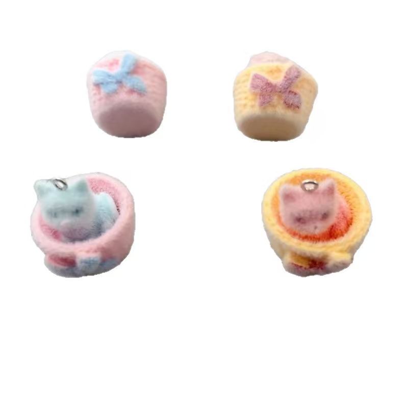 4 buah liontin kucing resin 3D - Resin Craft Projects ulasan dan harga