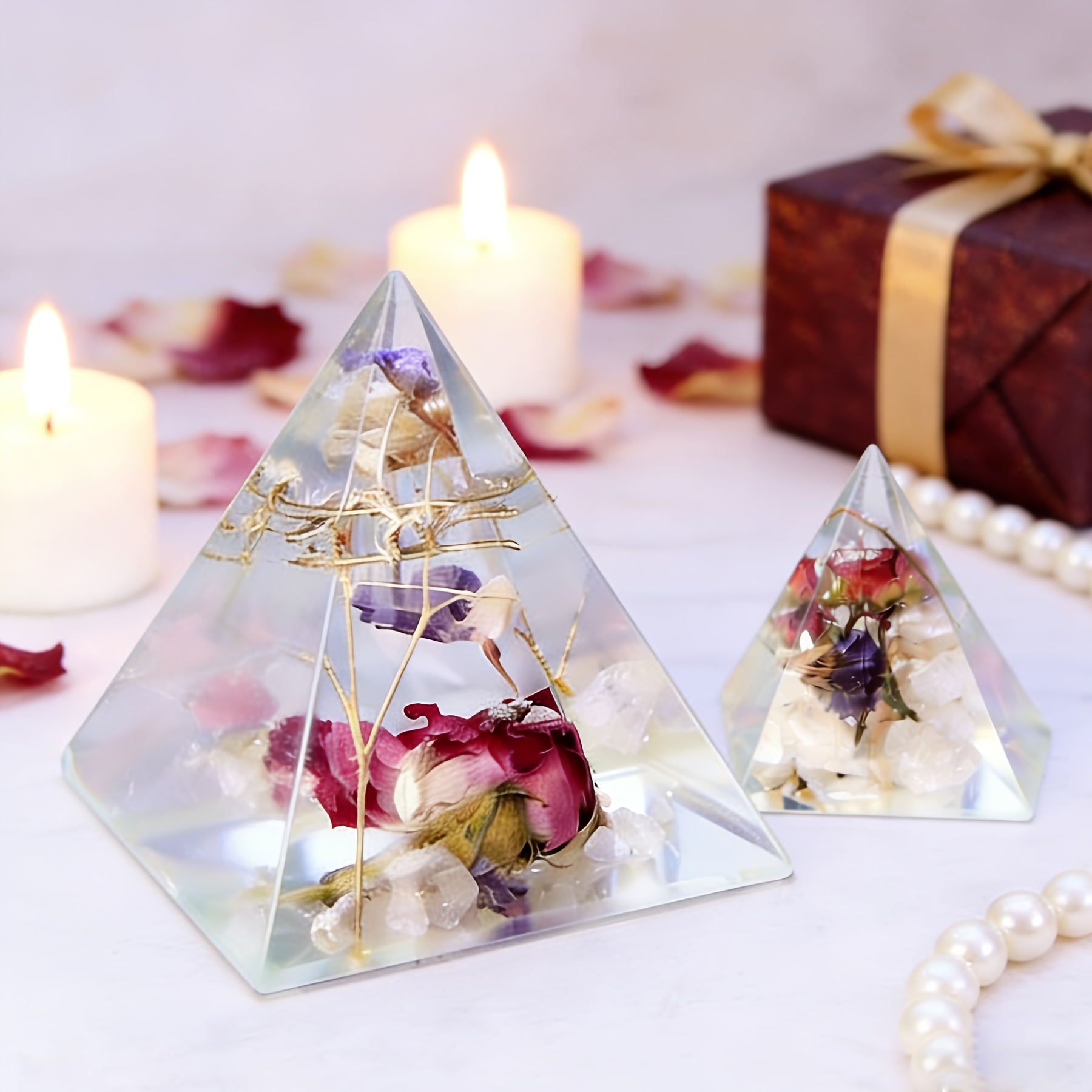 5 Buah - Cetakan Resin Piramid - Resin Jewelry Kit ulasan dan harga