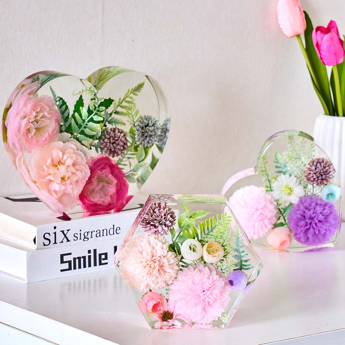 Cetakan Silikon Hati Besar DIY - Resin Craft Ideas ulasan dan harga