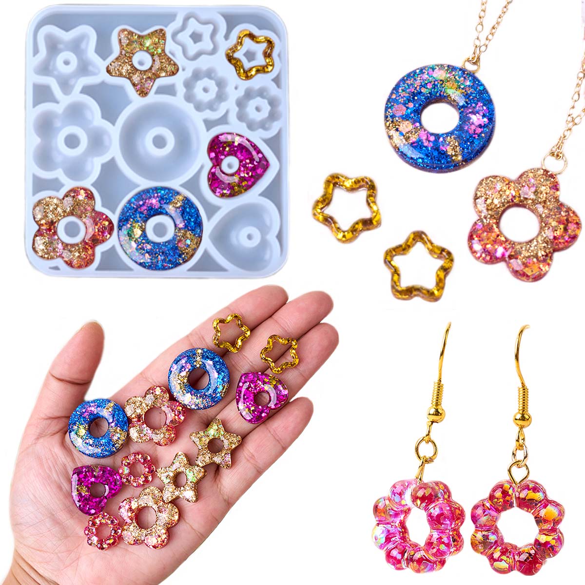 Cetakan Silikon Perhiasan Mult - Resin Craft Ideas ulasan dan harga