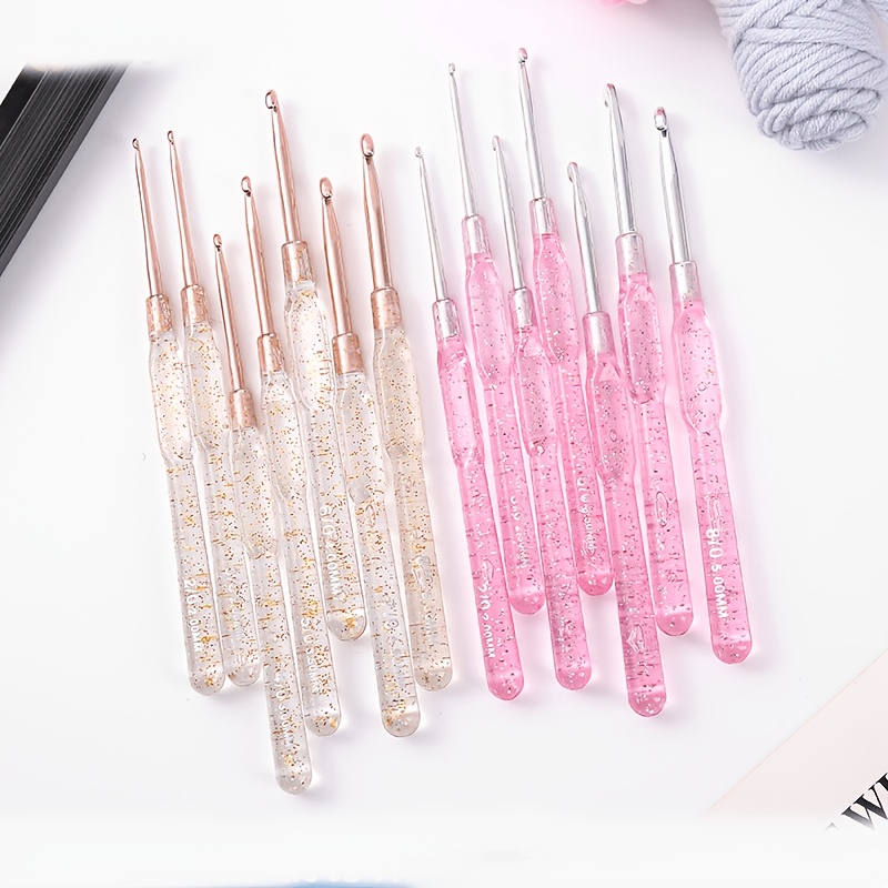 Set Jarum Rajut Resin Transpar - Resin Glitter Pack ulasan dan harga