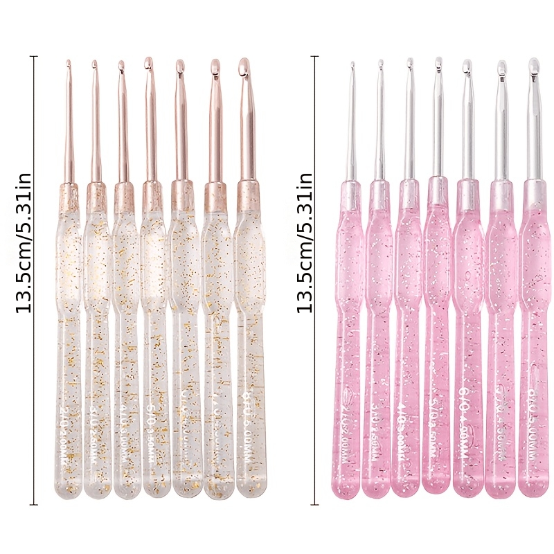 Set Jarum Rajut Resin Transpar - Resin Glitter Pack ulasan dan harga