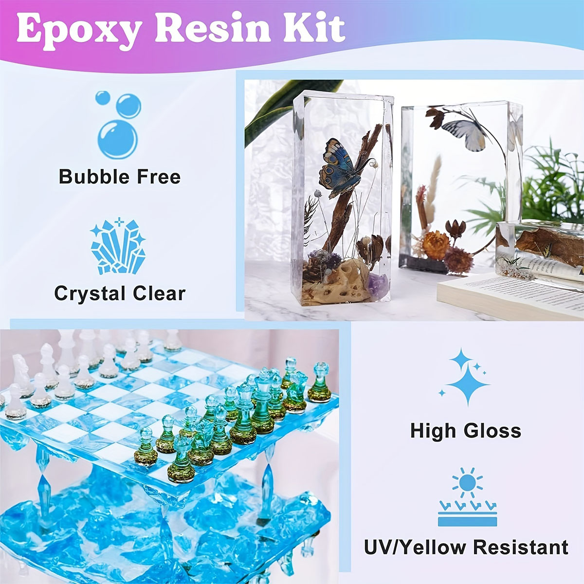 Kit Resin Pengecoran Jernih 12 - Resin Jewelry Kit ulasan dan harga
