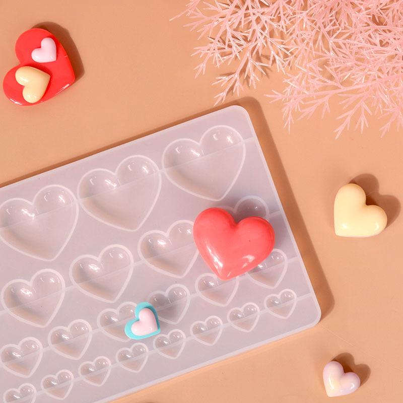 Cetakan Silikon Bentuk Hati 3  - Resin Craft Workshop ulasan dan harga