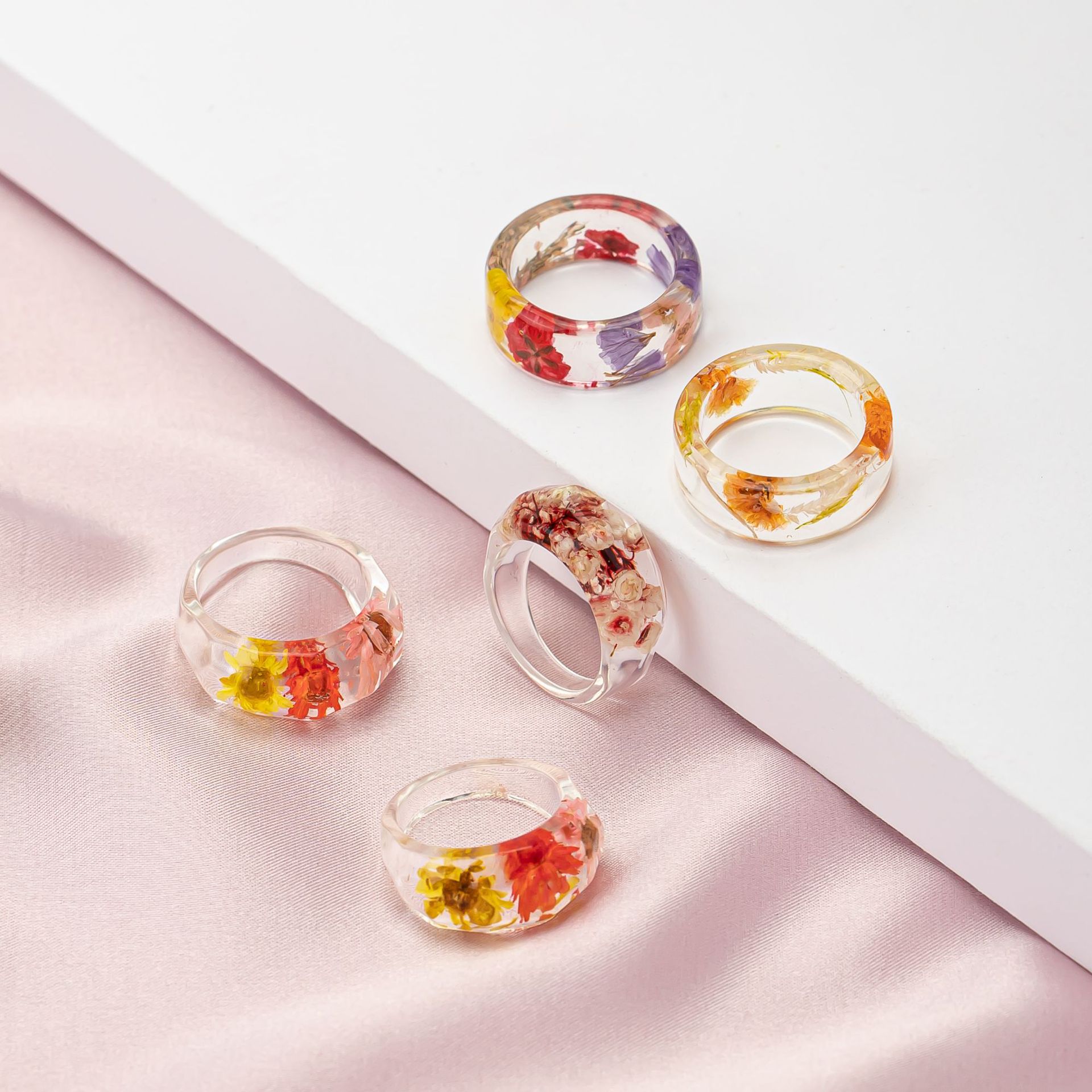 Cincin Akrilik Retro Bunga Dai - Dried Flower Bulk ulasan dan harga