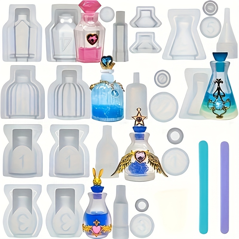 Satu Set 5 Cetakan Silikon Res - Resin Jewelry Kit ulasan dan harga