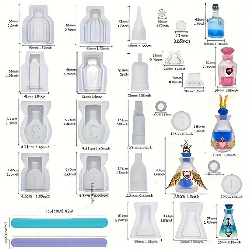 Satu Set 5 Cetakan Silikon Res - Resin Jewelry Kit ulasan dan harga