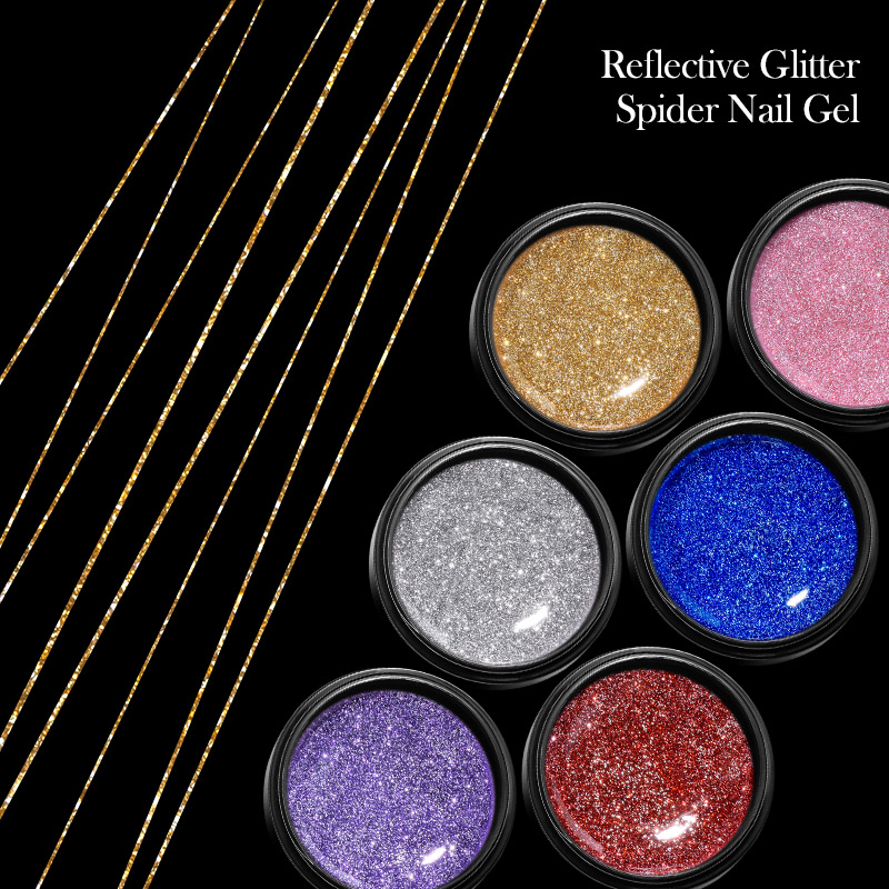 6Pcs/Set Set Cat Kuku Gel Glit - Resin Glitter Pack ulasan dan harga