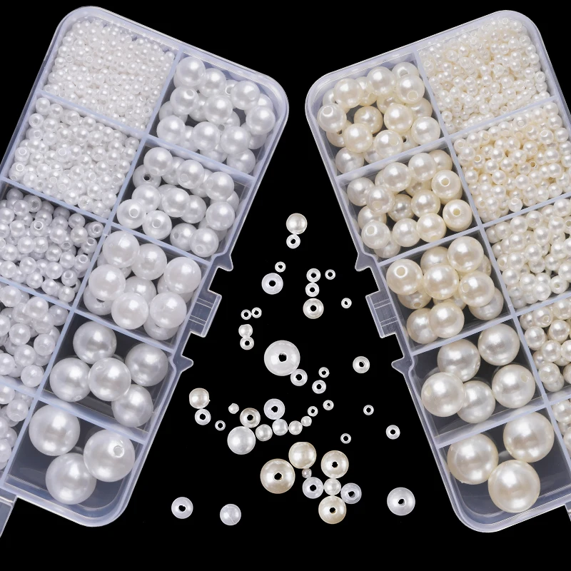 800pcs Manik-manik Resin Mutia - Resin Jewelry Kit ulasan dan harga