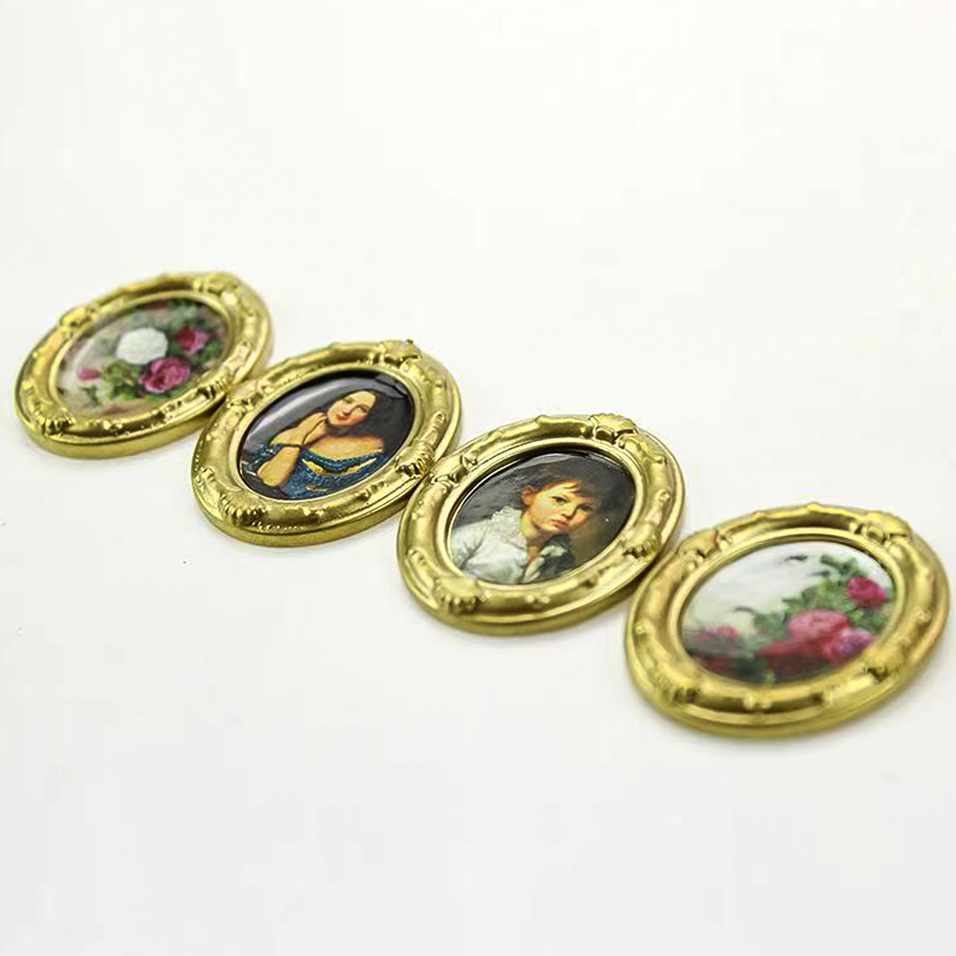 2 Buah Lukisan Minyak Miniatur - Resin Craft Ideas ulasan dan harga