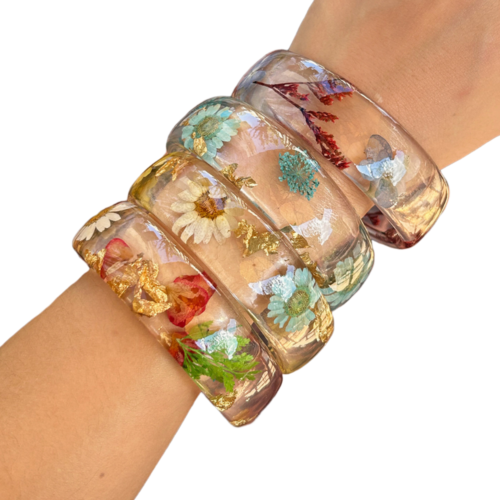 Gelang lebar akrilik transpara - Dried Flower Bulk ulasan dan harga