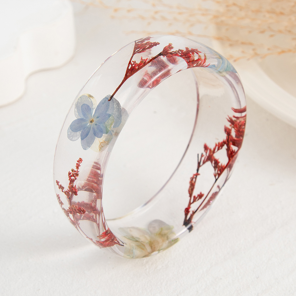 Gelang lebar akrilik transpara - Dried Flower Bulk ulasan dan harga