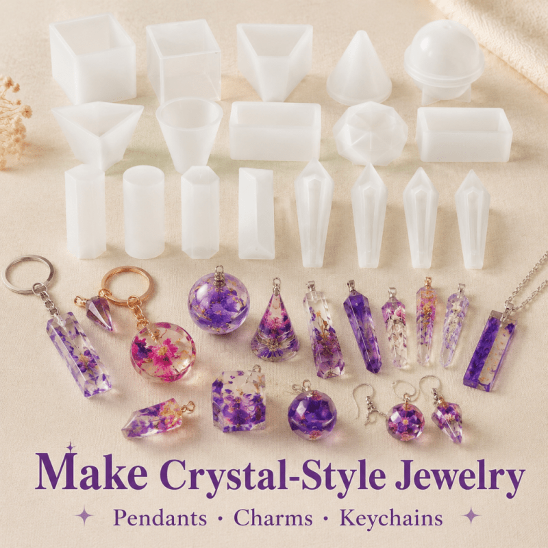 15 Buah Set Cetakan Silikon Re - Resin Jewelry Kit ulasan dan harga