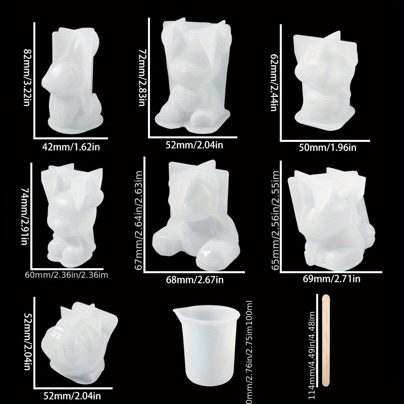 19pcs Set Cetakan Resin, Cocok - Resin Jewelry Kit ulasan dan harga