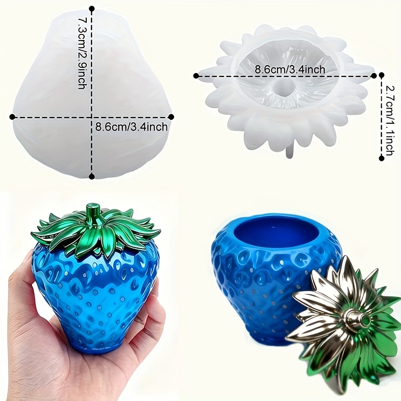 1 Buah Cetakan Resin Stroberi  - Resin Craft Ideas ulasan dan harga