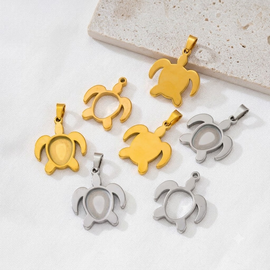 5pcs/Lot Bahan Dasar Cabochon  - Bezels Set Pendant ulasan dan harga
