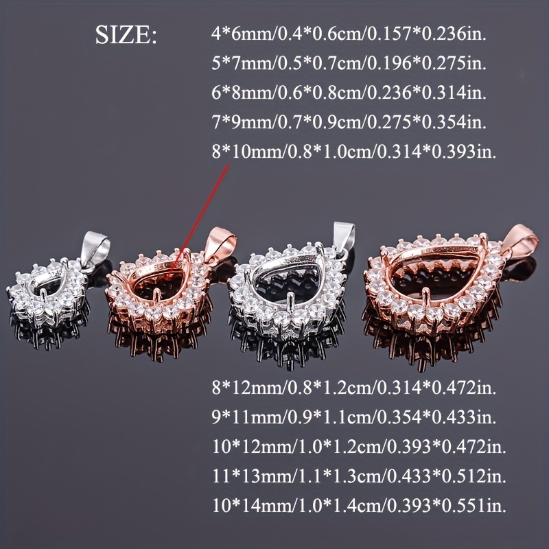 1 buah pengaturan Bezel bentuk - Bezels Set Pendant ulasan dan harga