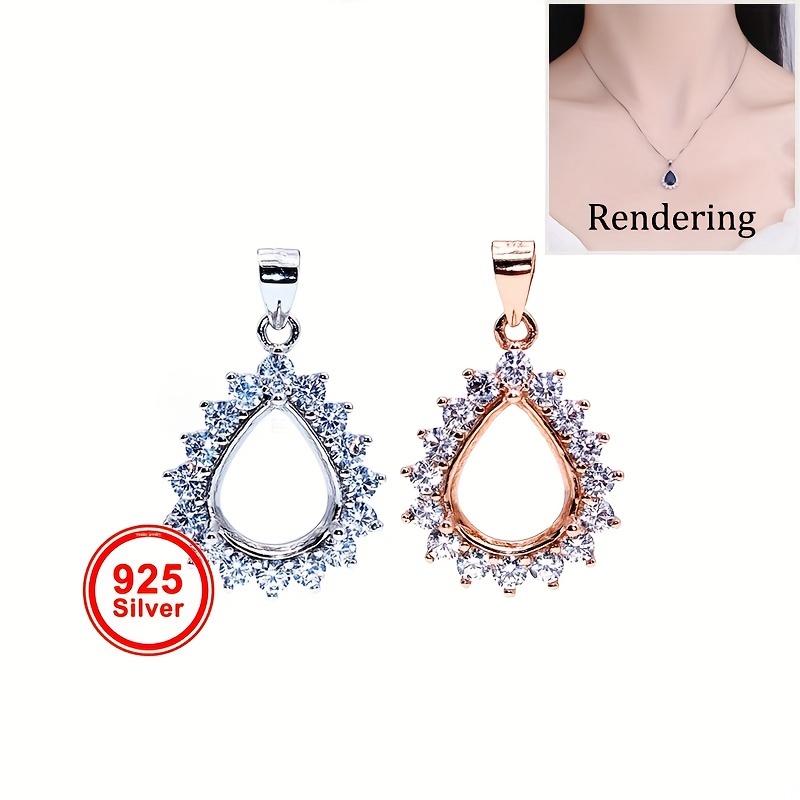 1 buah pengaturan Bezel bentuk - Bezels Set Pendant ulasan dan harga