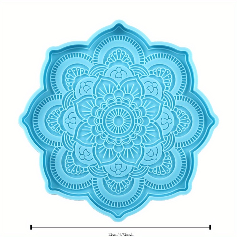 Mandala Coaster cetakan siliko - Resin Craft Ideas ulasan dan harga