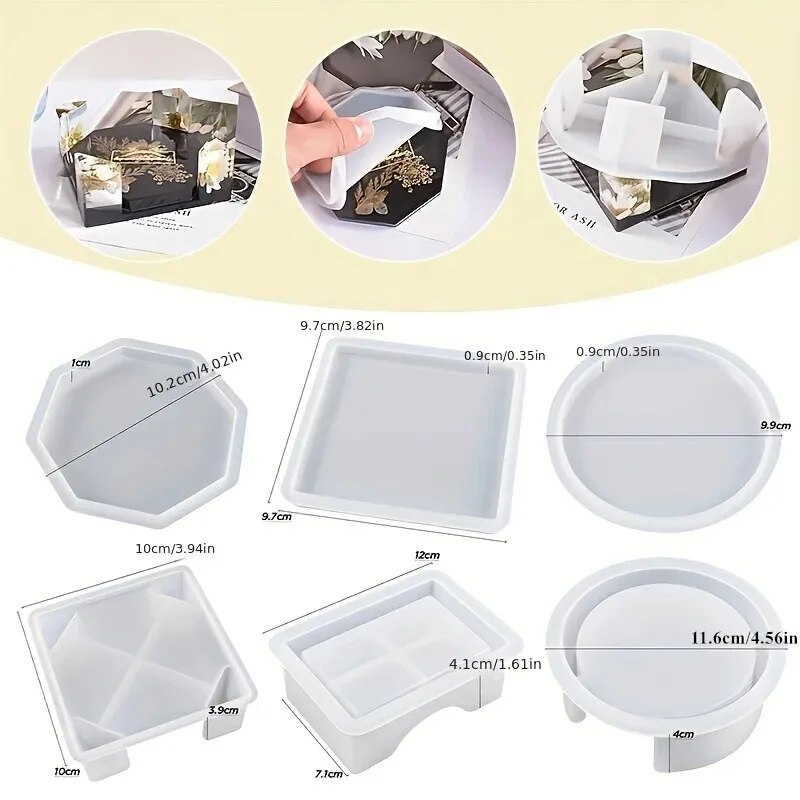 Set cetakan Resin Coaster term - Serving Tray Mold ulasan dan harga