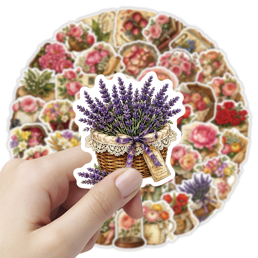 50 Buah Stiker Bunga Antik Sti - Dried Flower Bulk ulasan dan harga