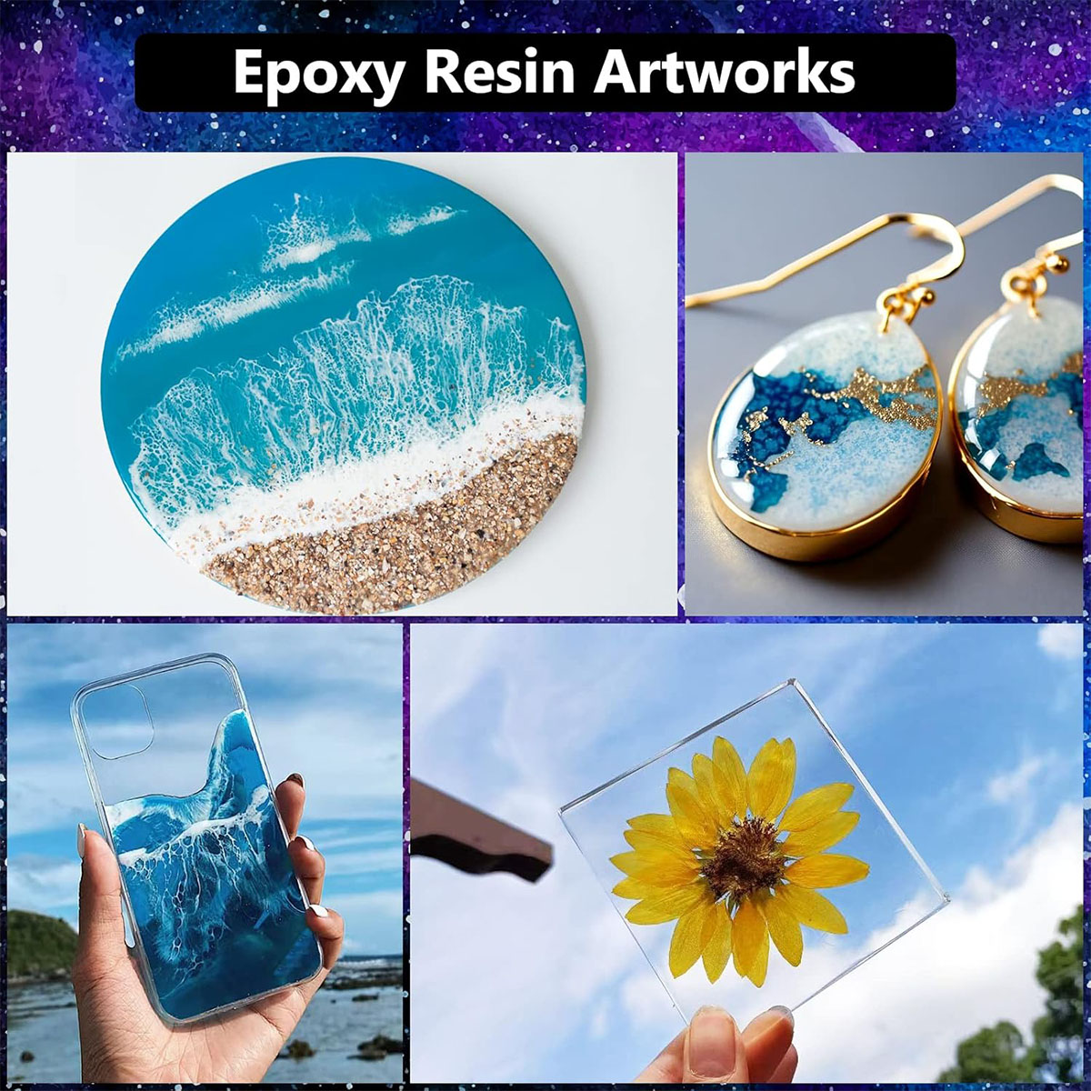 1000ml Kit Resin Epoksi Krista - Resin Jewelry Kit ulasan dan harga