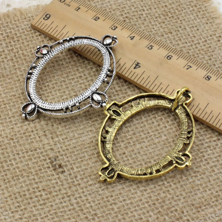 Cocok 30X40 Mm Oval Cabochon A - Bezels Set Pendant ulasan dan harga