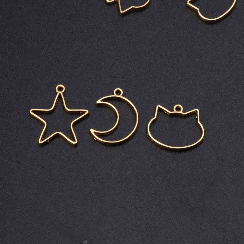 90 buah liontin bingkai geomet - Bezels Set Pendant ulasan dan harga